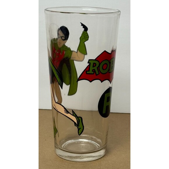 Vintage 70s Robin Pepsi Collector Series DC Comics TV Glass 1978 Promo USA Made - Picture 3 of 7